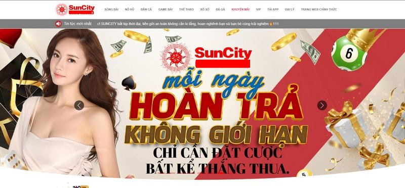 Chương trình hoàn trả tiền khi cá cược thua tại Suncity nhanh chóng